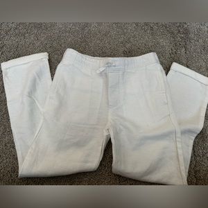 Janie and Jack White Linen Pants